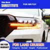 Front Lamp For Toyota Land Cruiser LC200 LED Headlight 16-20 Daytime Running Lights Streamer Turn Signal Indicator Headlights Assembly
