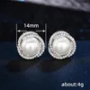 Boucles d'oreilles sirène larmes imitation perle oreille avec conception enveloppée fleur de Zircon microincrustée en gros femmes dame Grils cadeau