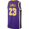 Anpassad LeBron Anthony Jersey Davis d'Angelo Russell Dennis Schroder James Austin Reaves Beasley baskettröjor