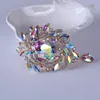 Modieuze Glanzend Glas Strass Corsage Overdreven Gem Jas Accessoires Pin Phantom Druppel Broch 240220