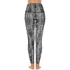 Actieve broek Zwart Wit Slangenleer Legging Zakken Dierenprint Ontwerp Yoga Push Up Fitness Hardlooplegging Rekbare Sport