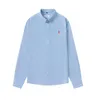 2024 Camisa para hombre Classic Macaron Color Polo Camisas a juego París Moda Amor Bordado Oxford Tela Pareja 6612ESS