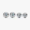 Orecchini TBCYD 4/5MM D Orecchini rotondi di moissanite rotondi per donne certificate S925 Stuil Rhodium Plack Diamond Ear Studs