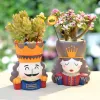 &equipments King Queen Soldier European Style Flowerpot Concrete Resin Mold Silicone Mould