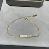 Pulseira de prata esterlina 925 para mulheres, pulseiras com pingente, boa versão com diamantes completos