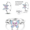 Cluster Rings High Quality Original 925 Sterling Silver Star Moon Butterfly Ring Suitable Birthday Anniversary Gift For Wife Or Friend