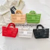 Beach Bags designer bags Supermarket Sopping Basket Jelly Bag Large Capacity Portable Storage Tote ollow Beac H24221