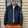 Mens designer jaqueta com capuz primavera outono estilo homem casaco de lã mangas letras listrado blusão outwears tops casacos rt6l