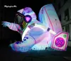 wholesale Grandes décorations de scène de carnaval d'astronaute gonflable à LED 6 m éclairage figure modèle air sauter demi-longueur spaceman pour l'événement