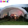 Ourdoor Event Mobile Inflatable Stage Roof Giant Blue And White Inflatables Stages Cover Dome Tunnel tent For Sale