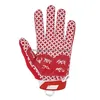Спортивные перчатки Seibertron Lineman 2.0 с мягкой подкладкой на ладони, приёмник для американского футбола, гибкая термопластичная защита от ударов, красные перчатки для регби, Adt Drop Dh6Xj