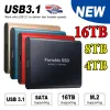 ボックス新しいポータブルSSD 2TB外部ソリッドステートドライブ1TB高速外部ハードドライブM.2 USB 3.1インターフェイスマスストレージディスク