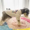 Abbigliamento per cani firmato Abbigliamento per cani in cotone Camicie per animali domestici Camicie per cuccioli stampate Camicia morbida per cani Pullover Magliette per cani Felpe per cani carine San Valentino Abiti per cuccioli XL A612