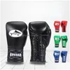 Équipement de protection Gants de boxe professionnels Adt Combat pour hommes Femmes Haute Qualité Muay Thai MMA Équipement de formation Asfecxz Drop Deliv Dhcvg