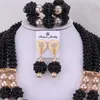 Dudo Black African Beads Jewelry Sets For Women Necklace Crystal Balls Costume Jewelry Sets Bridal