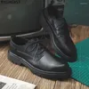 Sapatos de vestido marca elegante para homens escritório 2024 preto oxford couro luxo designer de alta qualidade chaussure