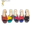 Slippers FABIO PENNY Hot Selling Fashionable and Delicate Patchwork Multi Color LadiesSlippers Womens Slippers Nigeria Style Women Shoe Q240221