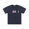 SS New Arni Grass Writing Tシャツラウンドネックマザーロゴプリントハイストリートティーカジュアル汎用性の高い男性と女性カップ