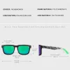 Lunettes de soleil polarisées monture carrée HD UV400 lunettes de soleil 30 couleurs lentille miroir lunettes de Sport en plein air cyclisme Ken Block