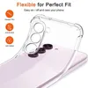 Чехлы для мобильных телефонов S24 S23 Ultra Case Чехлы для телефонов Samsung S22 S21 FE S20 Plus Note 20 Ultra Galaxy A53 A54 A52 A13 Прозрачная тонкая задняя крышка YQ240221