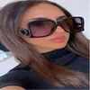 Designer de luxo óculos de sol mulheres óculos de sol de grandes dimensões unisex designer óculos de sol praia retro quadro design de luxo uv400 com caixa muito bom