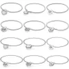 Bangles Regal Floating Heart Locket Lock Your Promise Bracelet Bangle Fit Fashion 925 Sterling Silver Bead Charm DIY Jewelry