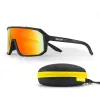 Sonnenbrille SCVCN Radsport Sonnenbrille für Männer Frauen Outdoor Sport laufen Wanderbrillen Road MTB Fahrrad Eyewear UV400 Brille mit Gehäuse