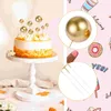 Suministros festivos Amosfun 20 piezas de decoración para tarta de bola redonda, decoración para cumpleaños, bodas