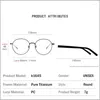 Sunglasses Frames Pure IP Titanium Glasses Frame Men Round Prescription Myopia Optical Eyeglasses Women 2024 Retro Vintage Korea Eyewear