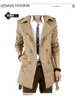 2024 New model Mens Trench Coat Burb Designer Jacket Short Classic Tunic Sashes Lapel Slim Double Breasted Windbreaker Overcoat with Belt Mens