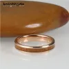 Bands 4mm Tungsten Carbide Ring Vintage Koa Hout Inlay Voor Vrouwen Mannen Wedding Band Afgeschuinde Randen Gepolijst Comfort Fit
