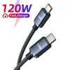 120W USB C till typ C -kabel PD Snabbladdningsdata CORD för Samsung S24 Xiaomi snabb laddningskabel