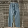 Женские джинсы, летние сексуальные блестящие лоскутные брюки с синими бриллиантами и высокой талией, модные стираные эластичные брюки из мягкого денима