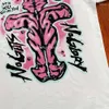 Männer T-Shirts 2023 Hellstar Guts T-Shirt Männer Frauen White Glory T-Shirt Crewneck Tops Hip Hop Oversize Kurzarm D5