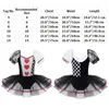 Sahne Giyim Çocuklar Sirk Palyaço Cosplay Cosplay Costumes Powins Pompoms Noel Mesh Leotard Tutu Elf Elf Prenses Giysileri