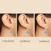 Boucles d'oreilles Anziw véritable étincelant 3.0 Ct D Moissanite boucles d'oreilles pendantes 100% 925 argent plaqué or 2.0ct boucle d'oreille suspendue pour femmes bijoux