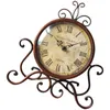 Bordsklockor sovrum vintage stil klassisk icke-ticking skrivbord europeisk fall dekor retro