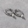 Earrings CANNER 0.3CT D Color 4 Claws Moissanite Hoop Earring for Women 925 Sterling Silver Moissanita Hanging Earring Pendientes Jewelry