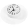 Wall Clocks Bathroom Suction Cup Clock Waterproof For Decor Retro Silica Gel Loop Kitchen