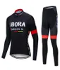 2020 Bora Team Camisetas de ciclismo babero Ciclismo Jersey Gel Pad Bike Set Mtb Sobycle Manga larga Ropa Ciclismo Ropa de ciclismo para hombre B2753803