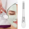 Pennelli per trucco Pennello per maschera a doppia testa 5 pezzi Applicatore in silicone 2 in 1 per rimozione punti neri per salone di bellezza domestico