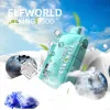 Originale ELFWORLD ICEKING 8500 Puff 8500 0/2/3/5% monouso ricaricabile Display di carica a cristalli E dispositivi per sigarette Vape Pen 550mAh Batteria 17ml ELF WORLD