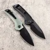 Neues A2240 Outdoor Survival Klappmesser D2 Black Stone Wash Drop Point Klinge CNC G10 mit Edelstahlblechgriff Kugellager Schnell öffnendes EDC-Messer