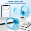 Fone de ouvido / fone de ouvido Siindoo JH812 Azul Fones de ouvido sem fio com suporte para cartão SD FM Bluetooth Fone de ouvido dobrável HIFI estéreo com microfone para laptop PC TV