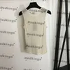T-shirt Transparent pour filles, gilet Sexy, lettres simples, Camis Jacquard, sans manches, chemise douce, hauts d'été, dernière collection
