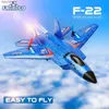 Electric/RC Aircraft Fremego F22 RC Plane SU-27 Remote Control Fighter 2.4G RC Aircraft Epp Foam RC Airplane Helicopter Children Toys Gift