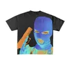 Mens T Shirts Y2K Men Clothing Gothic Harajuku Graphic Hip Hop Oversized Tops Fashion Casual All Match Loose Streetwear