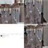 Party Decoration Extran Ring 90 cm Tall 12st Decor Crystal Centerpieces For Tables Gold Flower Stand Wedding Party Centerpiece Decorat OT5FY