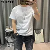 Herr t-shirts kort ärm t-shirt enkel tryckbjörn smal passar sommar ny 2022 herr tees koreansk trend premium bomull bekväm andningsbar j240221