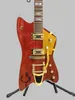 Hot 6199TW Billy Bo Jupiter Fire Special Red Electric Guitar Gold B700 Tremolo Bridge يمكن تخصيصه